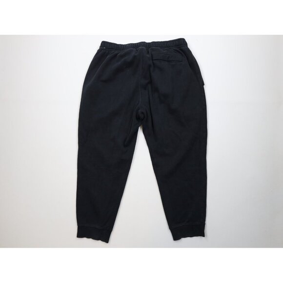 Vintage Nike Mens 2XL XXL Distressed Spell Out Cuffed Sweatpants Joggers Black - Picture 11 of 16